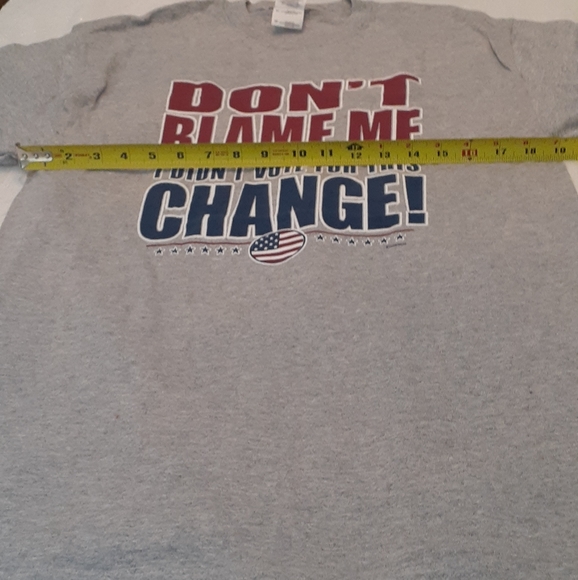 "Don't blame me" unisex gray tee shirt Size M - Picture 3 of 6